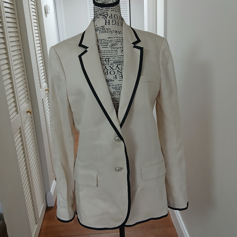 J Crew Linen Blazer